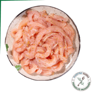 Csirkemellfilé csíkozva